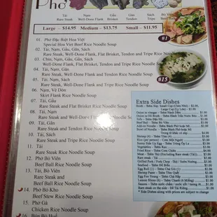 Updated menu 11-16-24