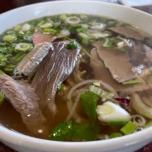 #1 pho combo, medium.