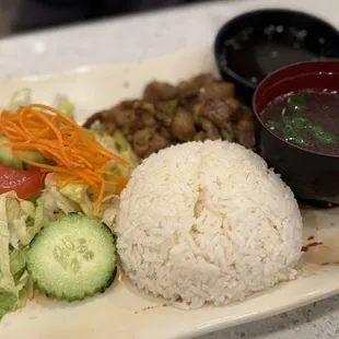 Grilled Pork with white rice