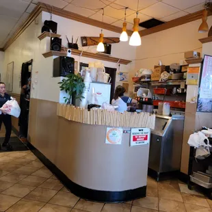 Interior cashier area