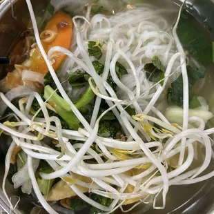 Delicious, hot and filling vegetarian pho