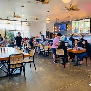 Inside dining area