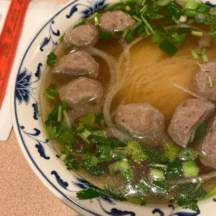 Meatball pho