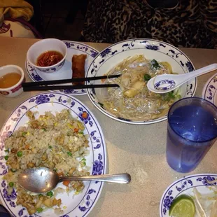 Chicken Fried Rice, after we both served our portions, they have really big portions here so you will be very full