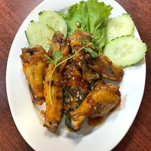 Garlic wings!