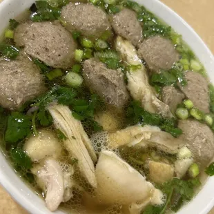 Meatball pho /add chicken $2.