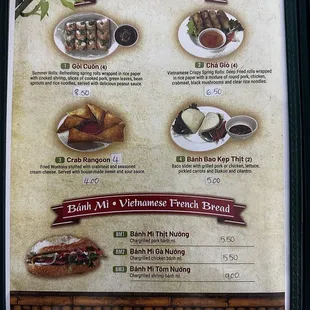 Appetizers and Banh Mi!