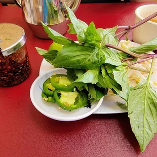 a plate of food on a table
