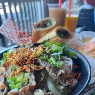 Beef Vermicelli and Signature banh mi