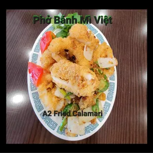 Calamari with lemon and salt