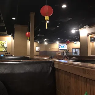 interior, sushi and sashimi