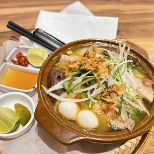 Bánh Canh Cua in a clay pot -10/27 Weekend Specials Menu