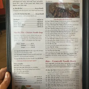 Pho Bar.  Soups, rice dishes, and noodle bowls.