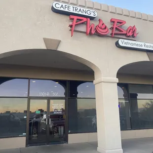 Pho Bar.  Outside of restaurant, right by the Brew Lab.