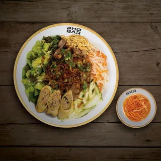 GRILLED PORK NOODLES BOWL l Bun Thit Nuong Cha Gio