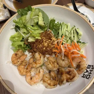GRILLED SHRIMP NOODLE BOWL l Bun Tom Nuong