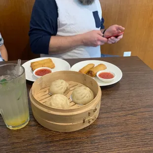 Egg rolls and dumplings