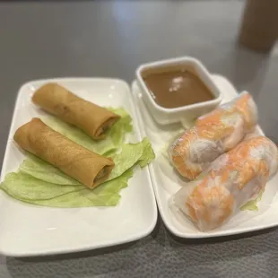 Fried Egg Rolls and Spring Rolls