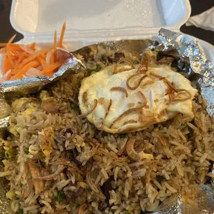 Ox tail fried rice. It&apos;s AMAZING