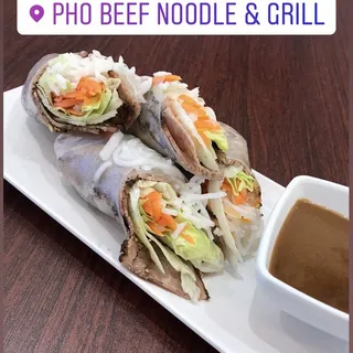 Smoked Brisket Springroll