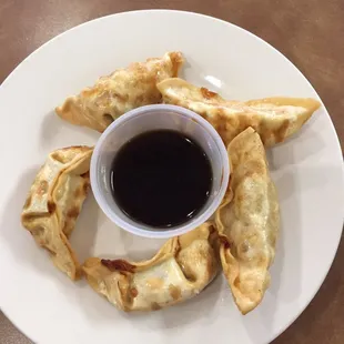 Fried dumplings...no steamed in the menu