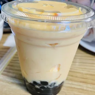 Mango Smoothie w. Boba