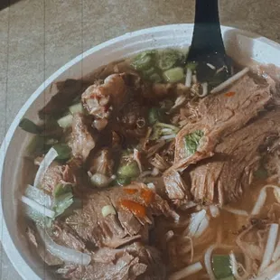Oxtail and Brisket Noodle Soup