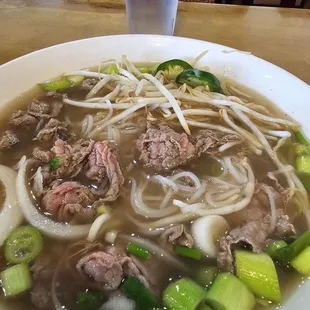 Pho with rare beef...regular size