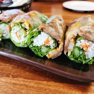 A4. Grilled Pork and Shrimp Spring Rolls