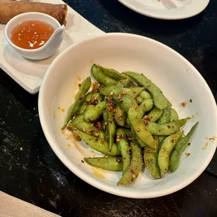 A10. Spicy Garlic Edamame