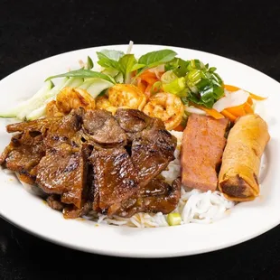 a plate of food on a table