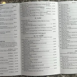 To Go Menu