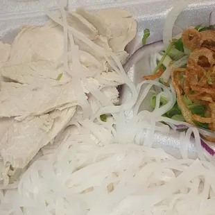 Chicken pho to-go