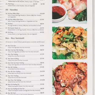 Pho bistro menu