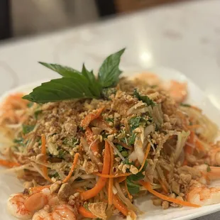 Shrimp papaya salad