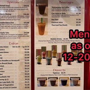 Prices as of Dec. 2023