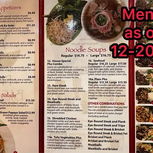 Prices as of Dec. 2023