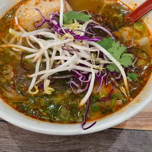 Bun Bo hue. Not as spicy and had no pork blood.