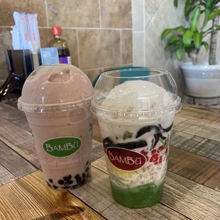 red bean smoothie &amp; summer delight