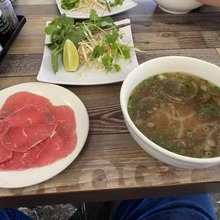 11. Pho Tai - meat on the side. Keeps it rare.