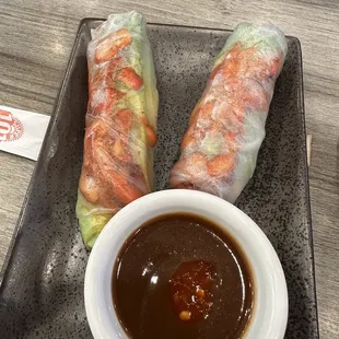 Grilled Chicken Spring Rolls