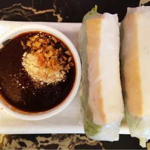 Spring Rolls with Peanut Sauce