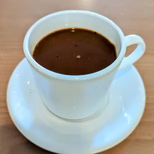 Hot Vietnamese coffee