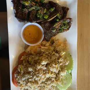 Korean BBQ w/ fried rice