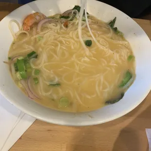 Shrimp Pho Bowl Curry Broth