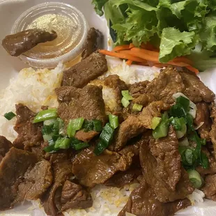 Grilled Beef Rice Dish