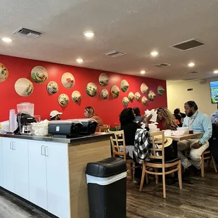Inside the restaurant