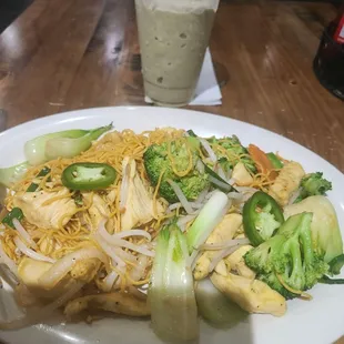 Chicken noodles