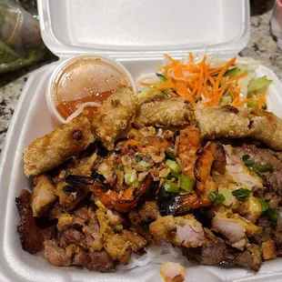 Bun Thit Nuong (Grilled Pork &amp; Rice Noodles)