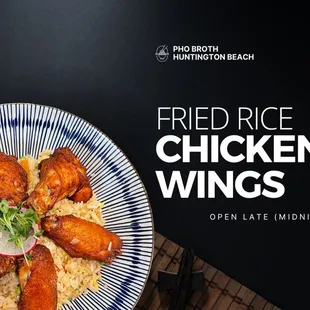 Fried Rice Chicken Wings